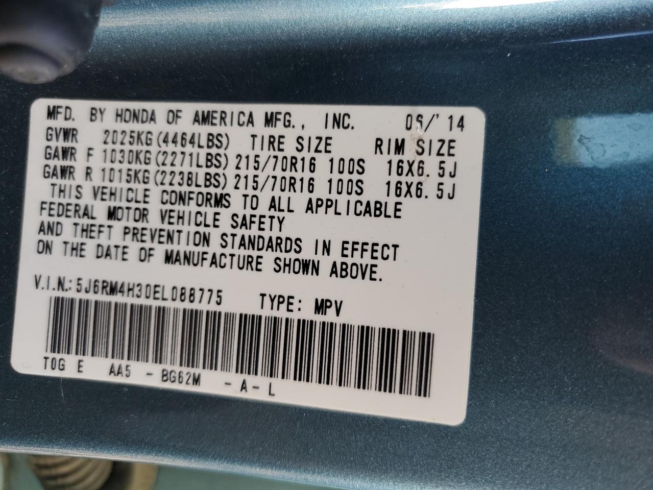 Honda Crv Lx Image 9