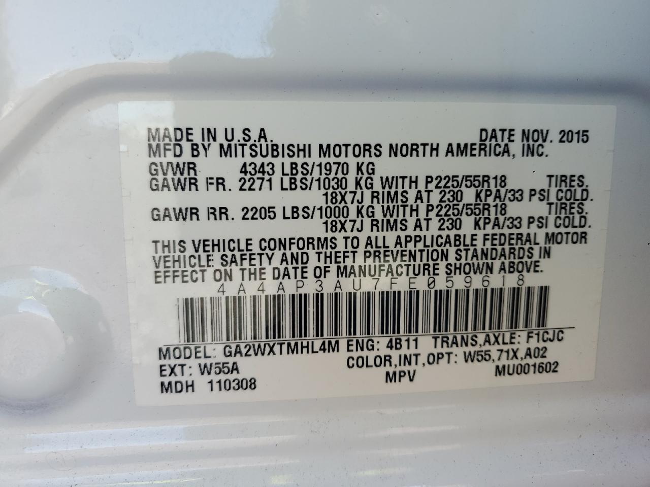 Mitsubishi Outlander Es Image 7