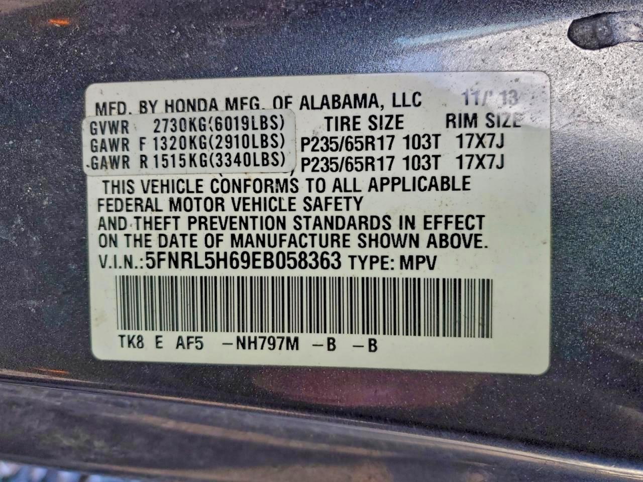 Honda Odyssey Exl Image 11